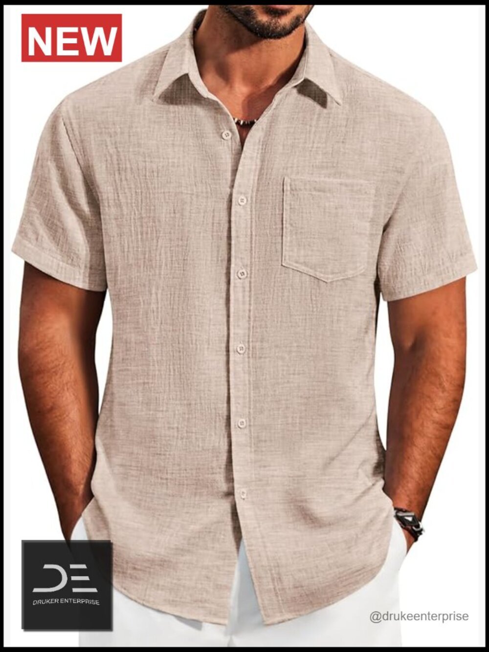 Button Down Short Sleeve Shirt Lightweight Casual Summer Beach Shirts with